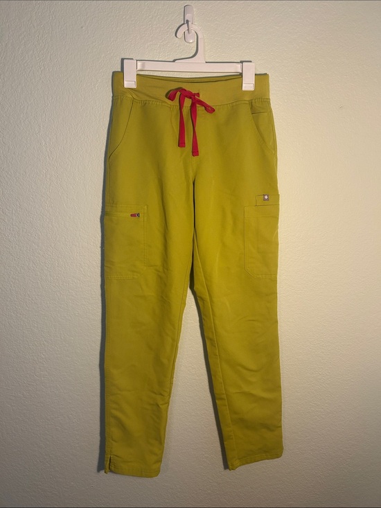 Figs Pants - Figs Chartreuse Yola Yoga Scrub Pants Size Small